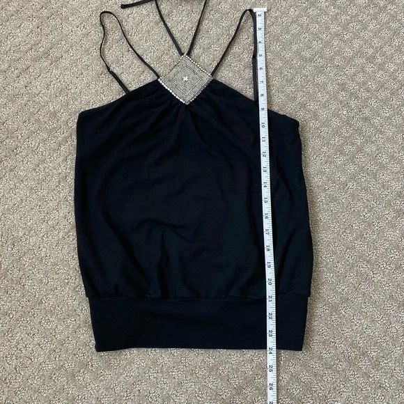 ARDEN B. Halter Top with Beaded Medallion Vintage - Picture 6 of 13